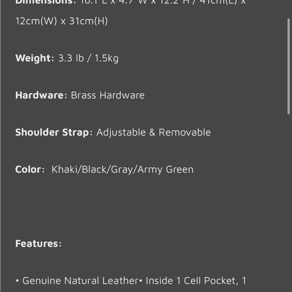 Cow Leather Studio Wax Canvas Leather Briefcase Vintage Crazy Horse Messenger Ba - Picture 3 of 8